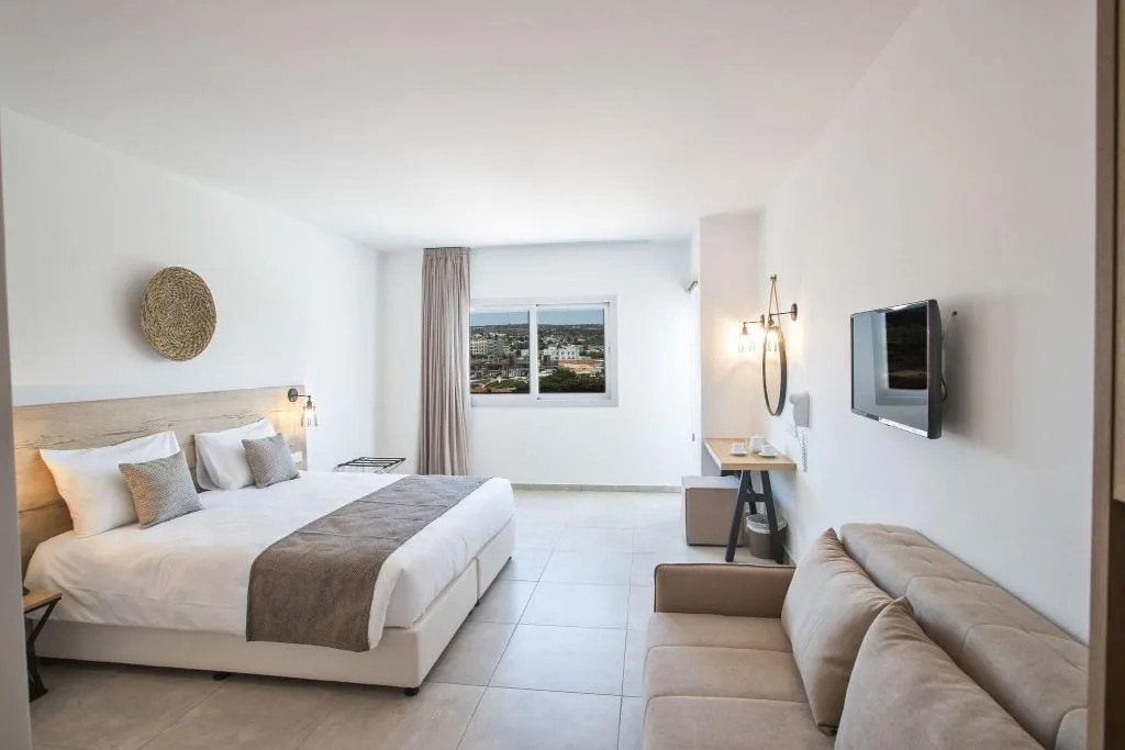 FAMILY ROOM QUEEN SIZE BED Room, Bohemian Gardens Hotel, Cyprus