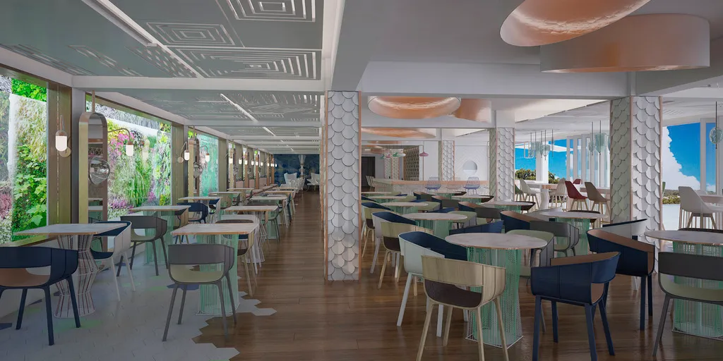 Bar, Mediterranean bay, Majorca