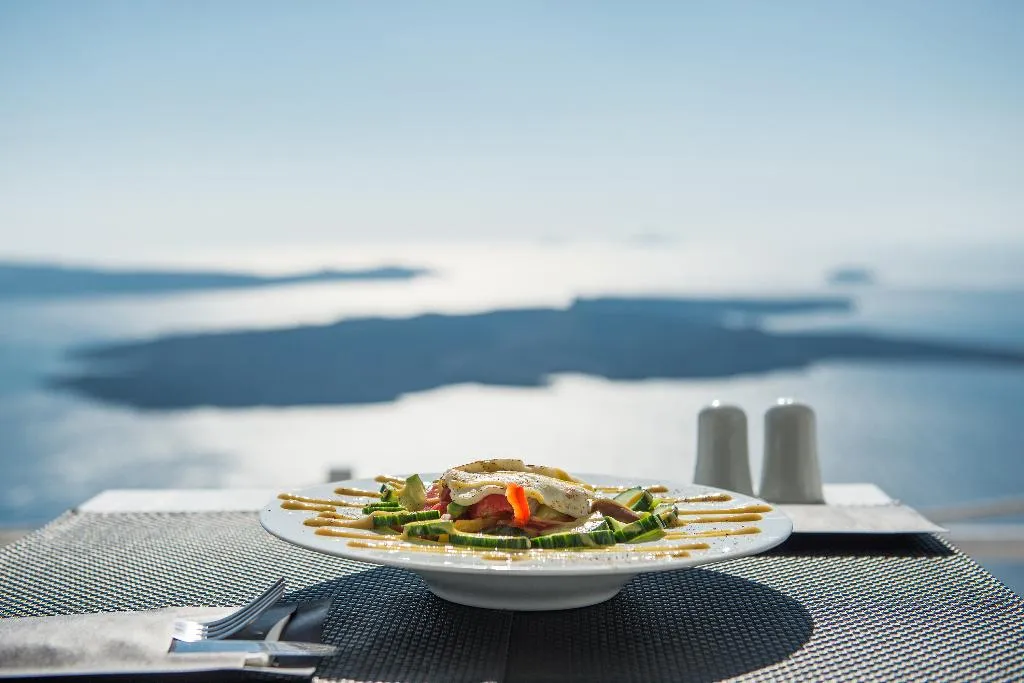 Restaurant, On The Rocks Hotel, Santorini