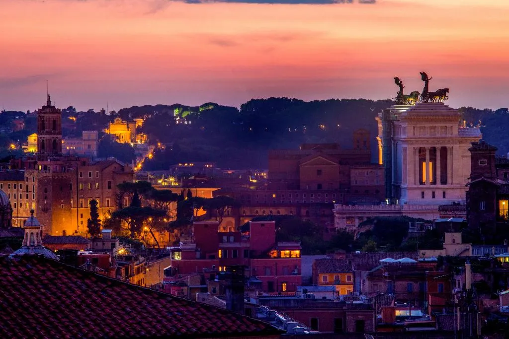 Terrace, Hotel Colosseum, Rome