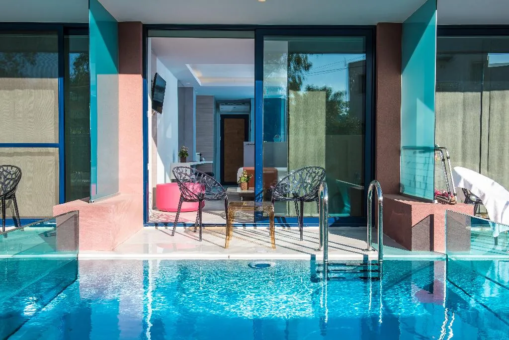 Double or Twin SUPERIOR WITH PRIVATE POOL Room, Harmony Boutique Resort, Crete