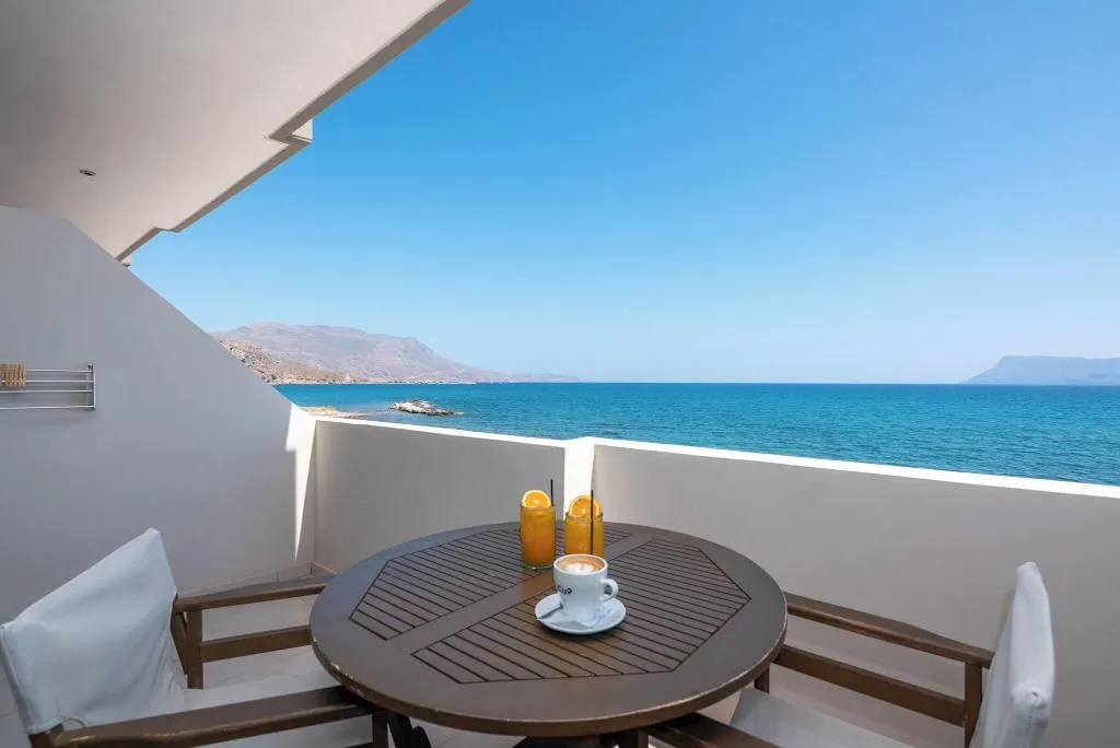 Terrace, Christina Beach Hotel, Crete