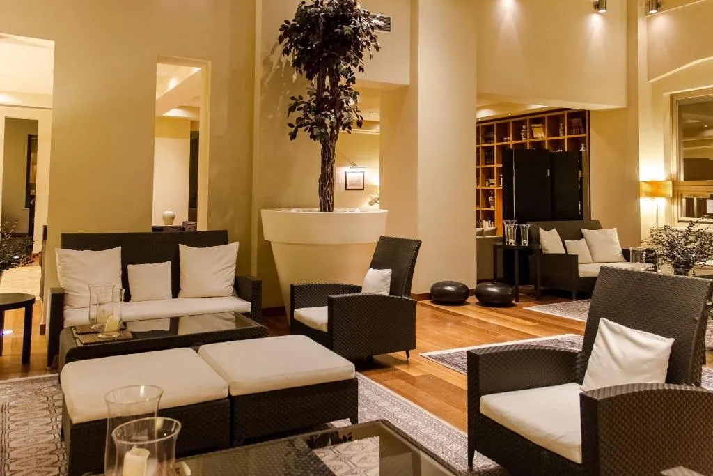 Lobby, GDM Megaron,Historical Monument Hotel, Crete