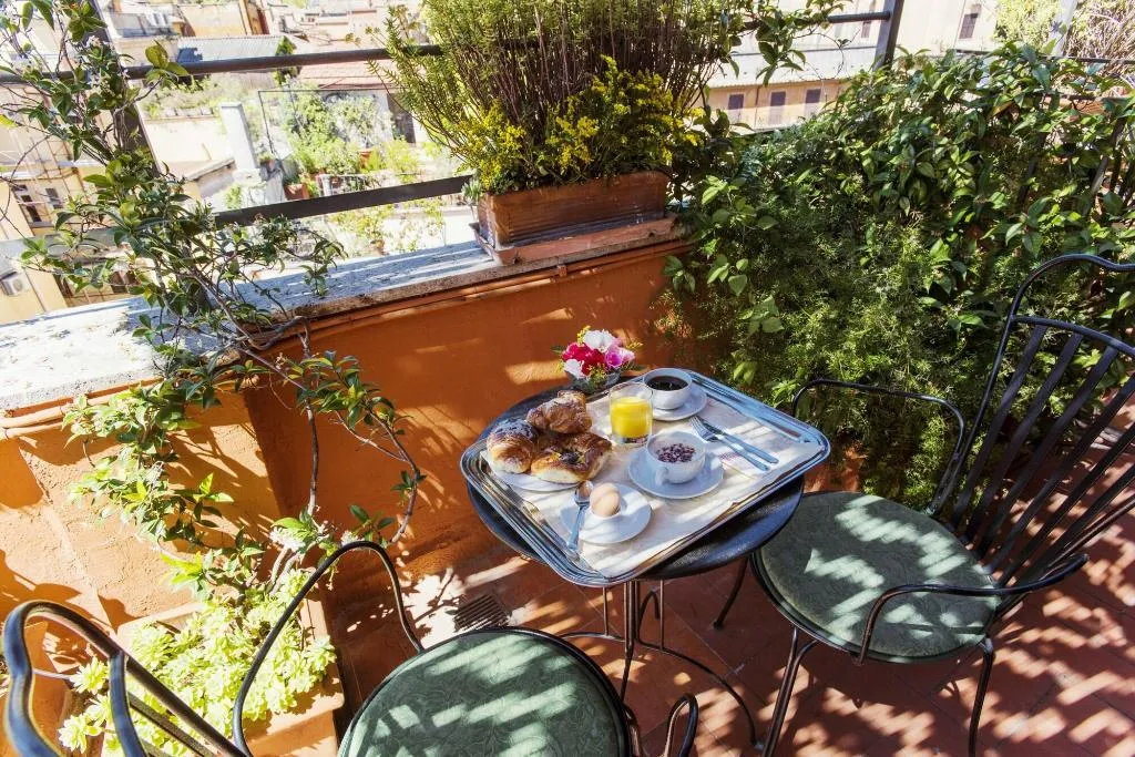 Terrace, Hotel Due Torri, Rome