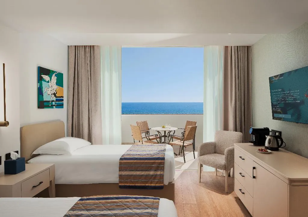 JUNIOR SUITE SEA VIEW Room, Olympic lagoon Resorts, Paphos, Cyprus
