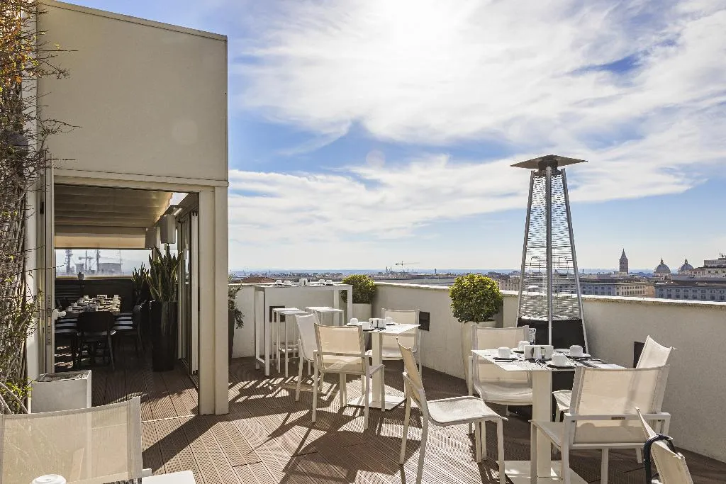 Terrace, The Independent Hotel, Rome