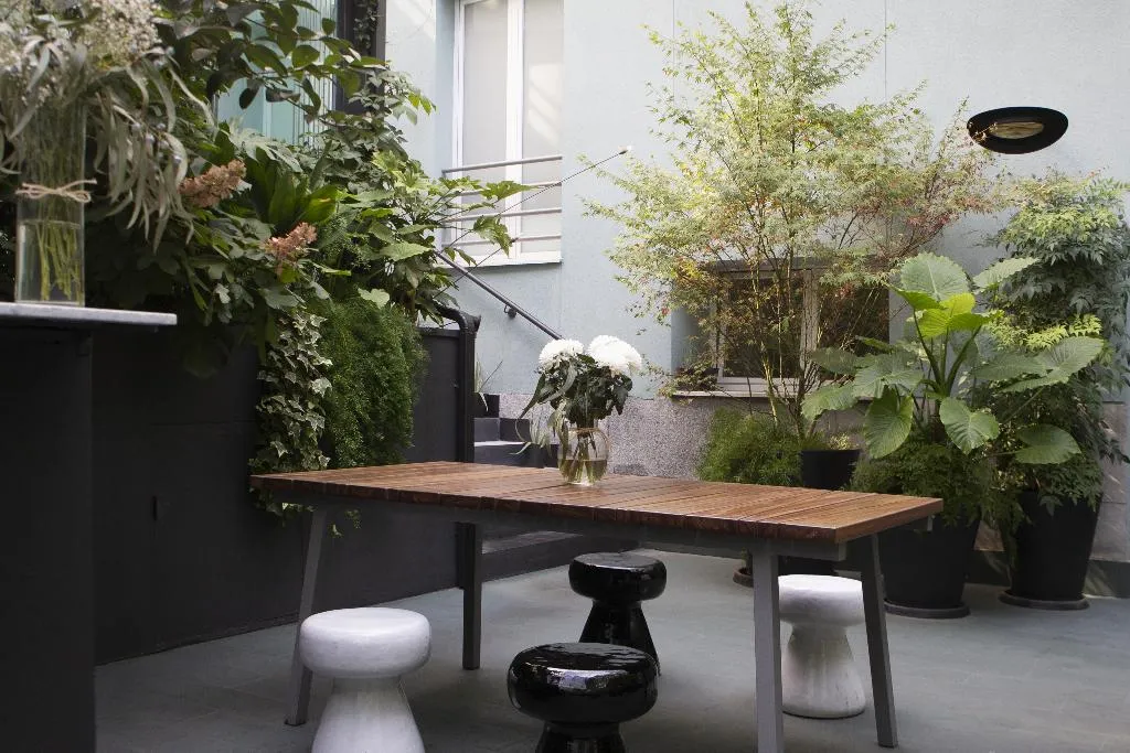 Terrace, Petit Palace Santa Barbara, Madrid