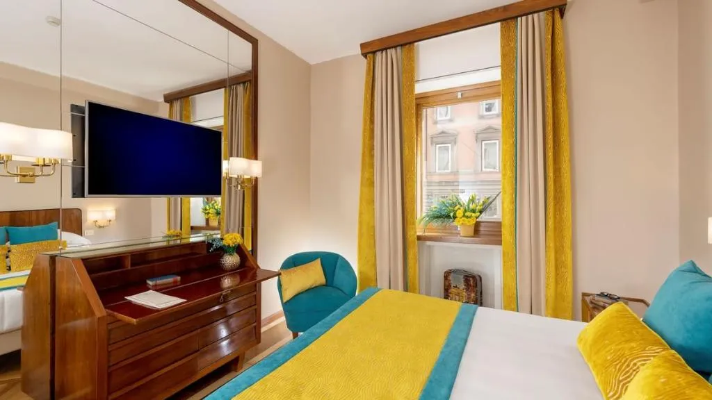Double or Twin STANDARD Room, Bettoja Hotel Mediterraneo, Rome