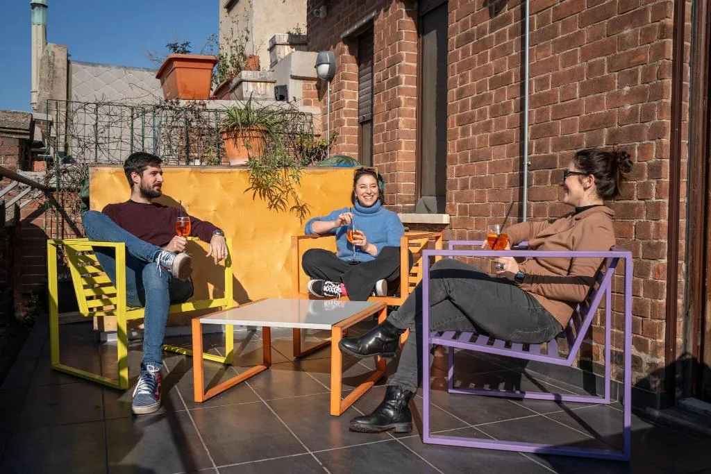 Terrace, Babila Hostel, Milan
