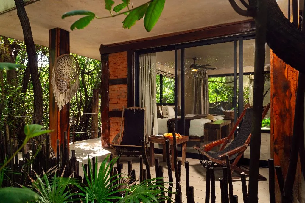 QUADRUPLE WITH DOUBLE BED Room, Sunset House Tulum, Cancun Area