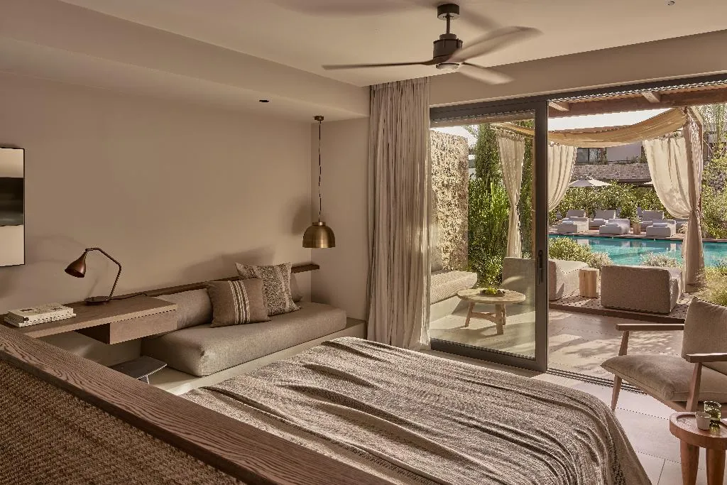 SUITE QUEEN SIZE BED Room, Theros All Suite Hotel, Kos