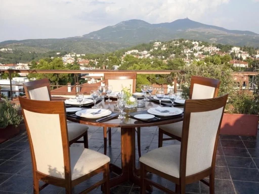 Terrace, Nepheli Hotel, Halkidiki