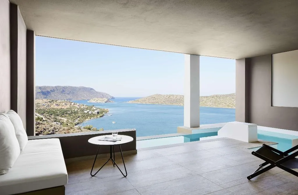 SUITE WITH PRIVATE POOL Room, Domes Aulus Elounda, Curio Collection by Hilton, Crete