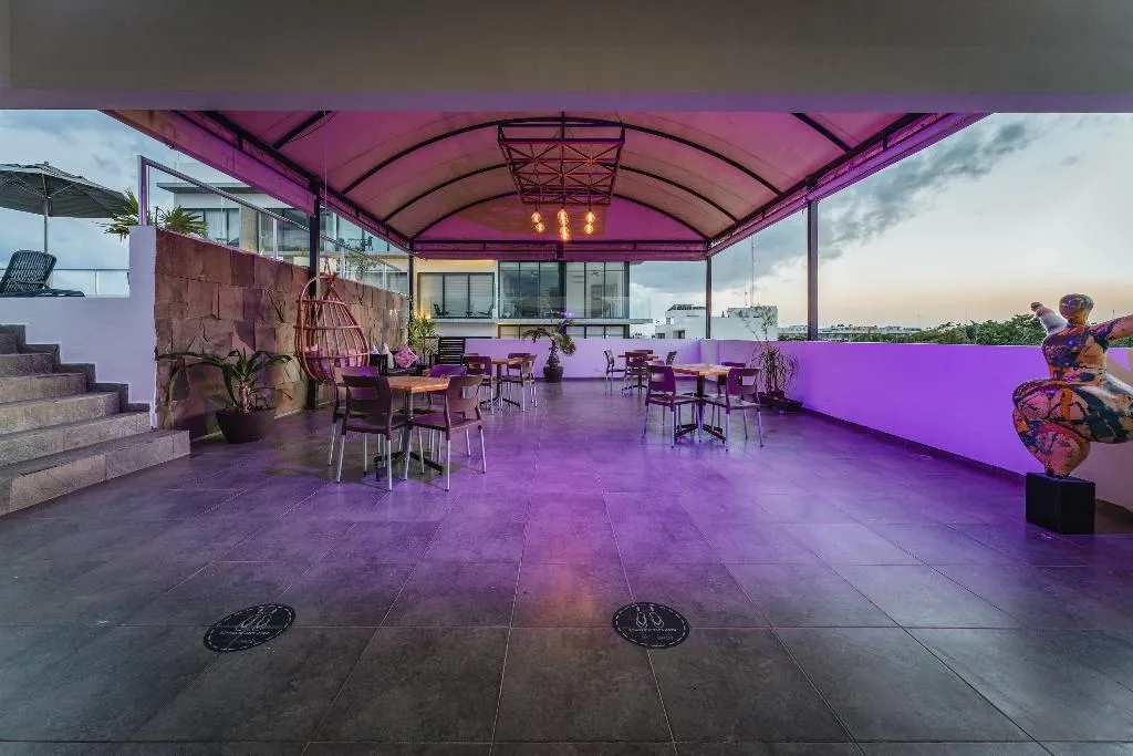 Terrace, Soho Playa Hotel, Playa Del Carmen