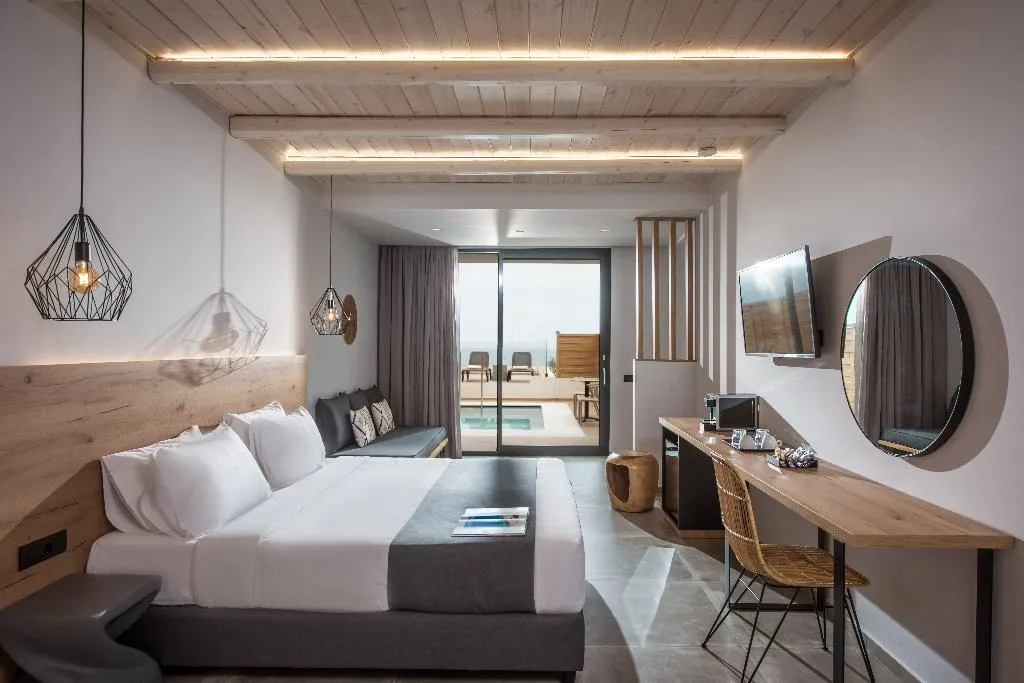 Double or Twin DELUXE WITH PRIVATE POOL Room, Casa Blu Boutique Hotel "by Checkin" Adults Only, Crete