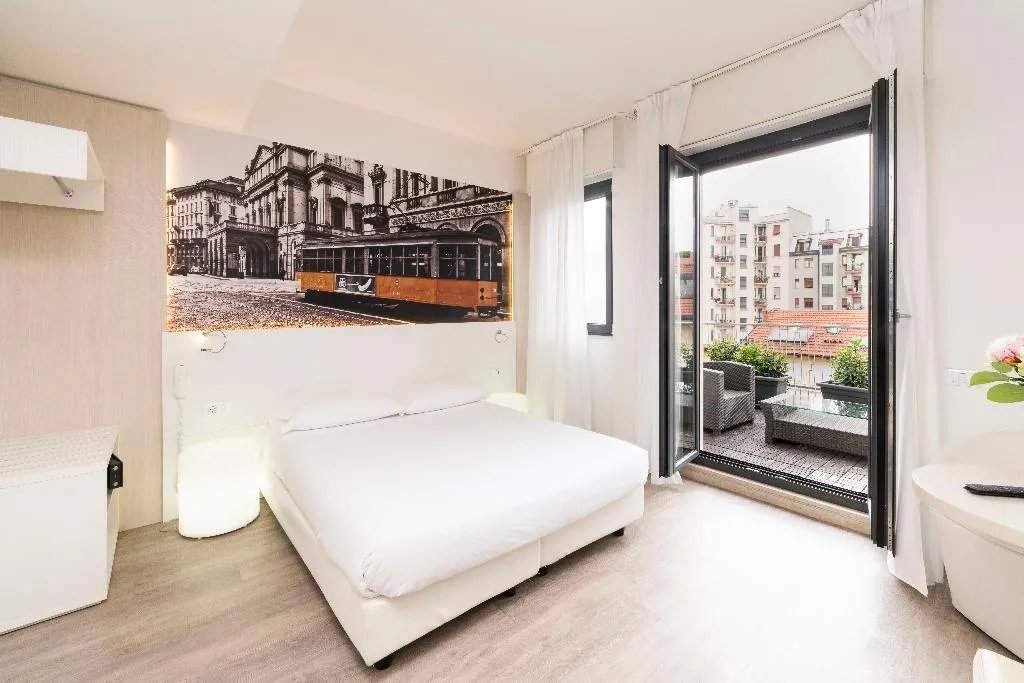 DOUBLE WITH TERRACE Room, Kleos Hotel, Milan