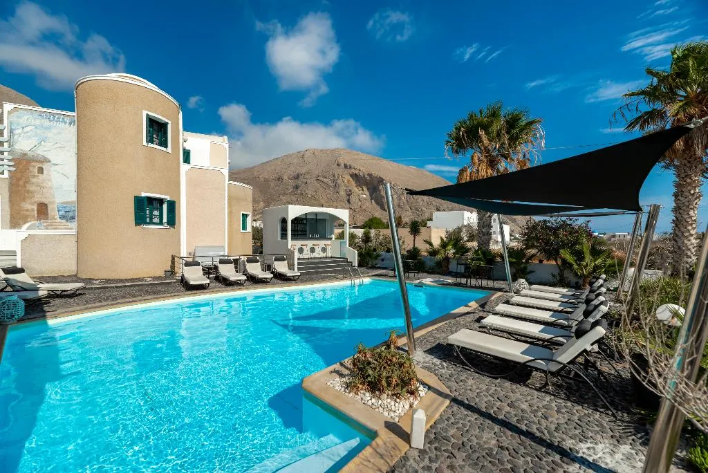 General view, Villa Anemomilos Perissa, Santorini