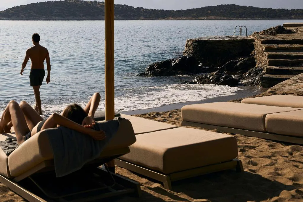Beach, Minos Palace Resort, Crete