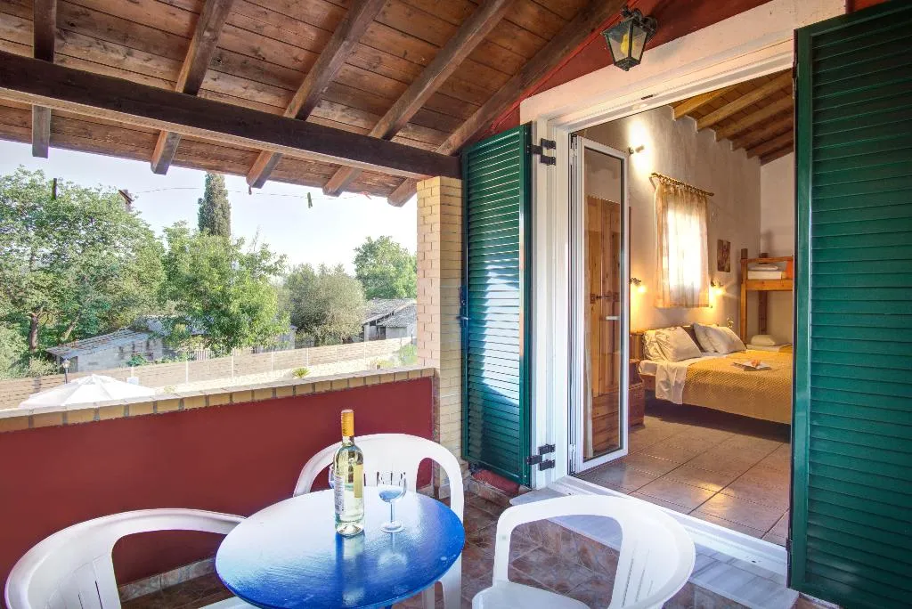 Terrace, Blue Dream Apartments, Corfu
