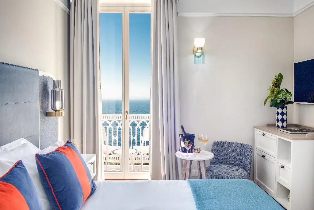 DOUBLE SEA VIEW WITH BALCONY Room, Hotel Mediterraneo Sorrento, Naples