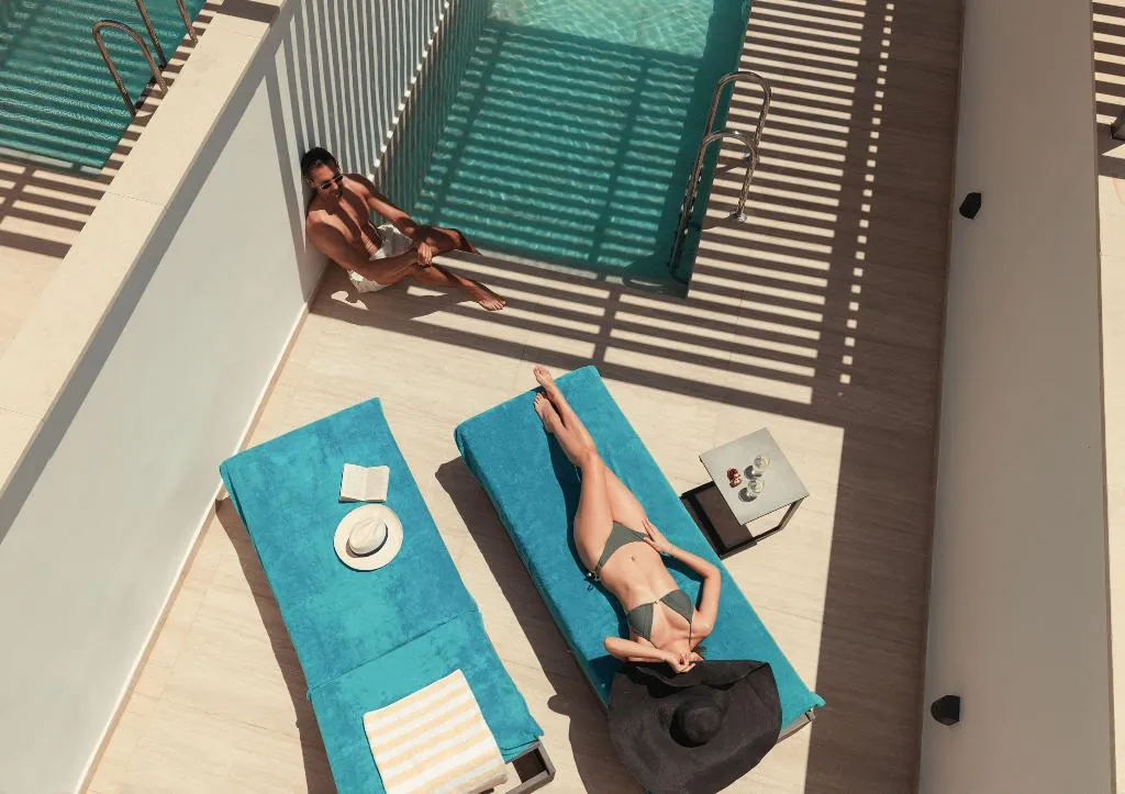 JUNIOR SUITE WITH PRIVATE POOL Room, Olympic lagoon Resorts, Paphos, Cyprus