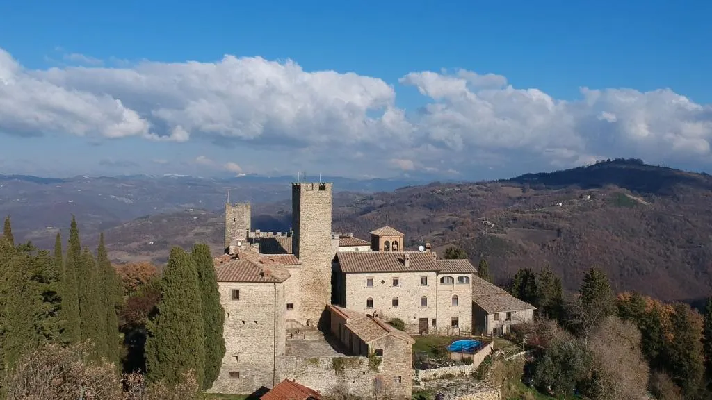 General view, Castello di Giomici, Perugia