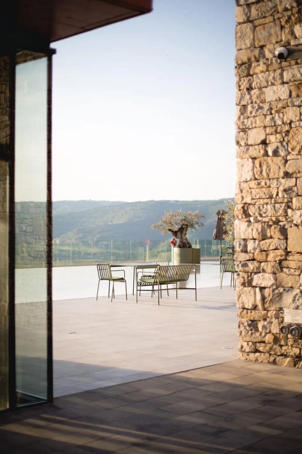 Terrace, ROXANICH Winery and Design Hotel, Istria