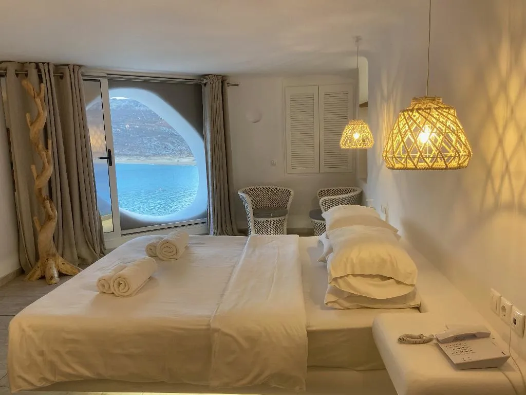 JUNIOR SUITE SEA VIEW Room, Panormos Village Seaside Resort, Mykonos