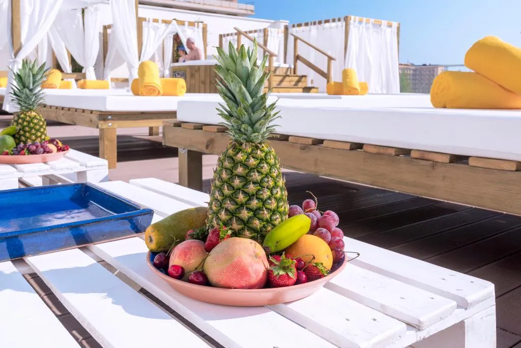 Terrace, Hotel Alhambra, Costa Brava