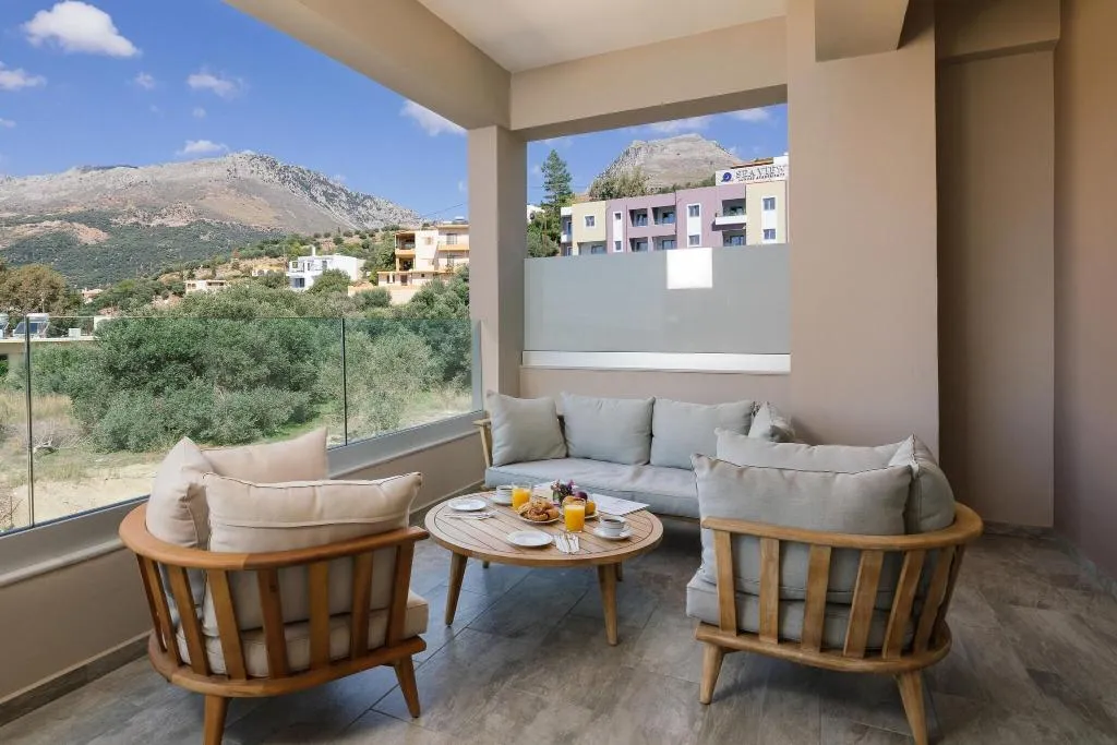 Terrace, Belvedere Apts & spa, Crete