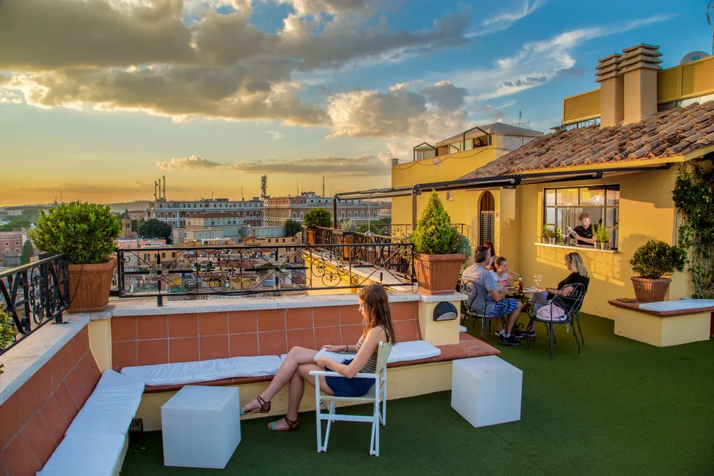 Bar, Hotel Colosseum, Rome