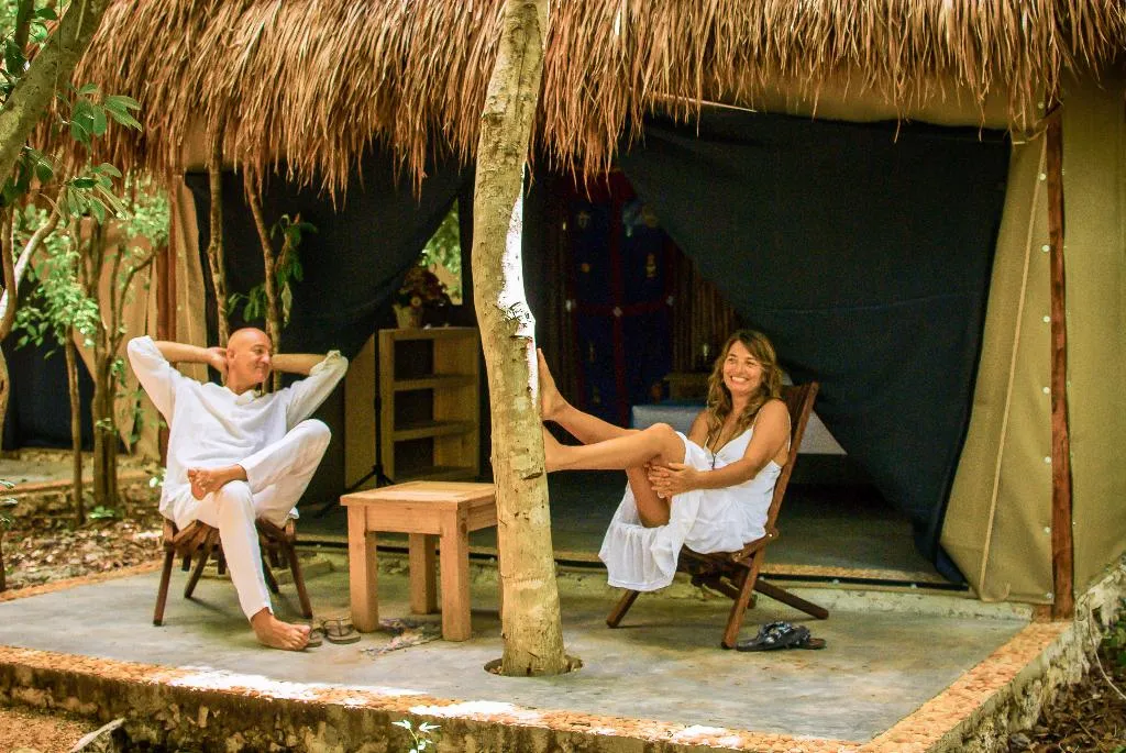 DOUBLE KING SIZE BED Room, Akumal Natura Glamping, Playa Del Carmen