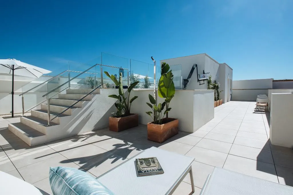 Terrace, Sercotel Sevilla Guadalquivir Suites, Seville