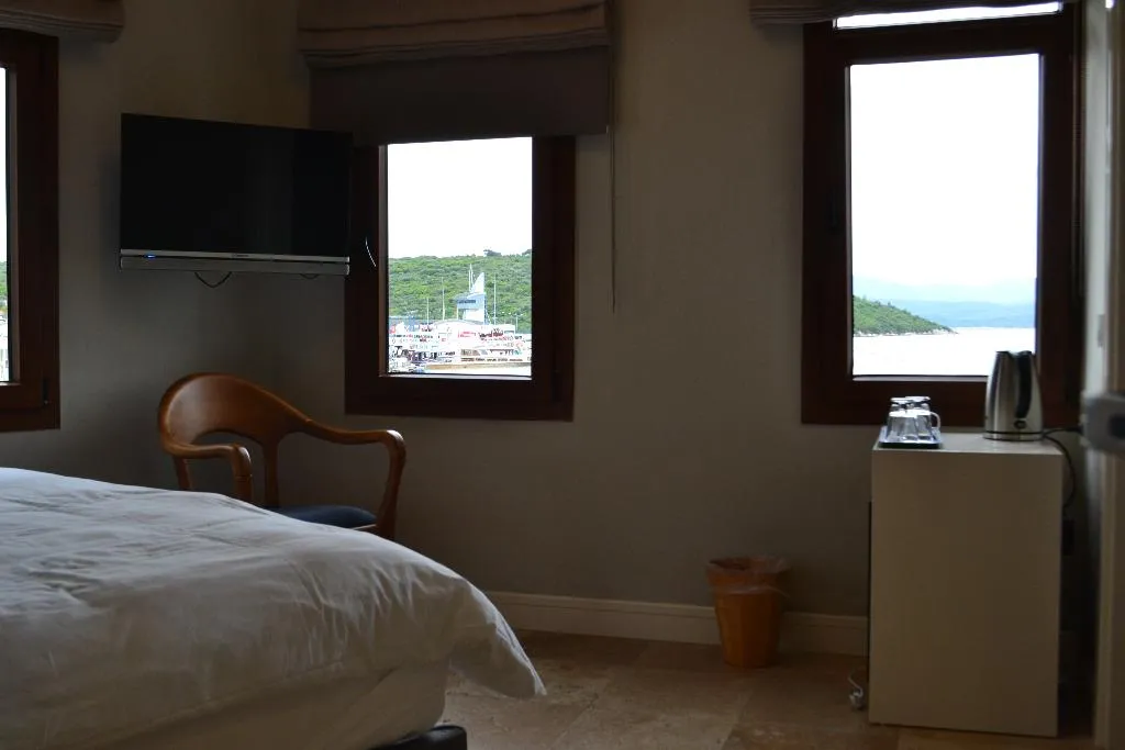 DOUBLE SEA VIEW Room, Teos Lodge Pansiyon & Restaurant, Izmir