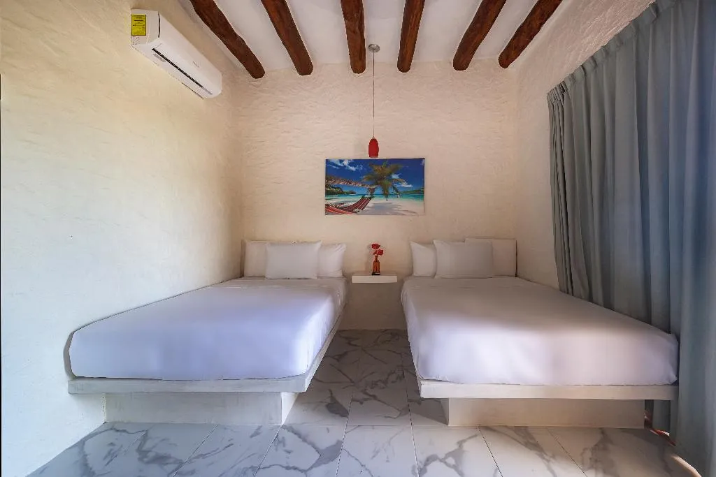 Room DELUXE TWO DOUBLE BEDS Room, Bhoga Boutique Hotel, Cancun Area