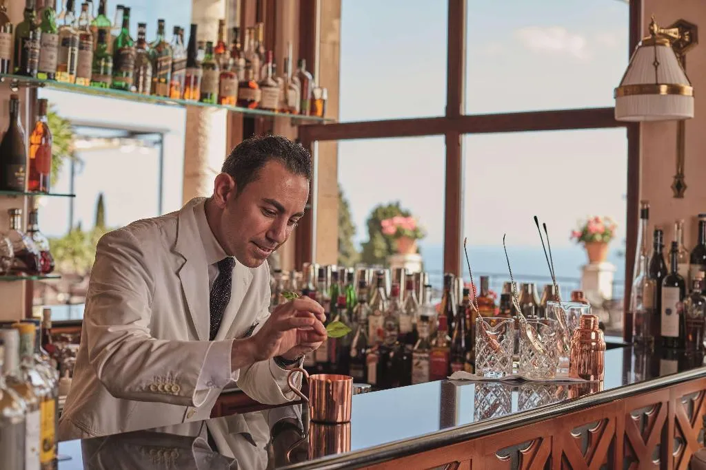 Bar, Grand Hotel Timeo, A Belmond Hotel, Taormina, Taormina