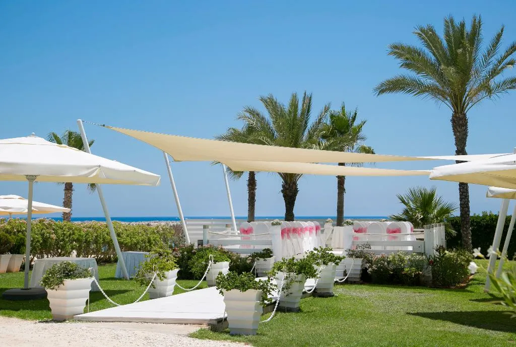 Terrace, Asterias Beach Hotel, Cyprus