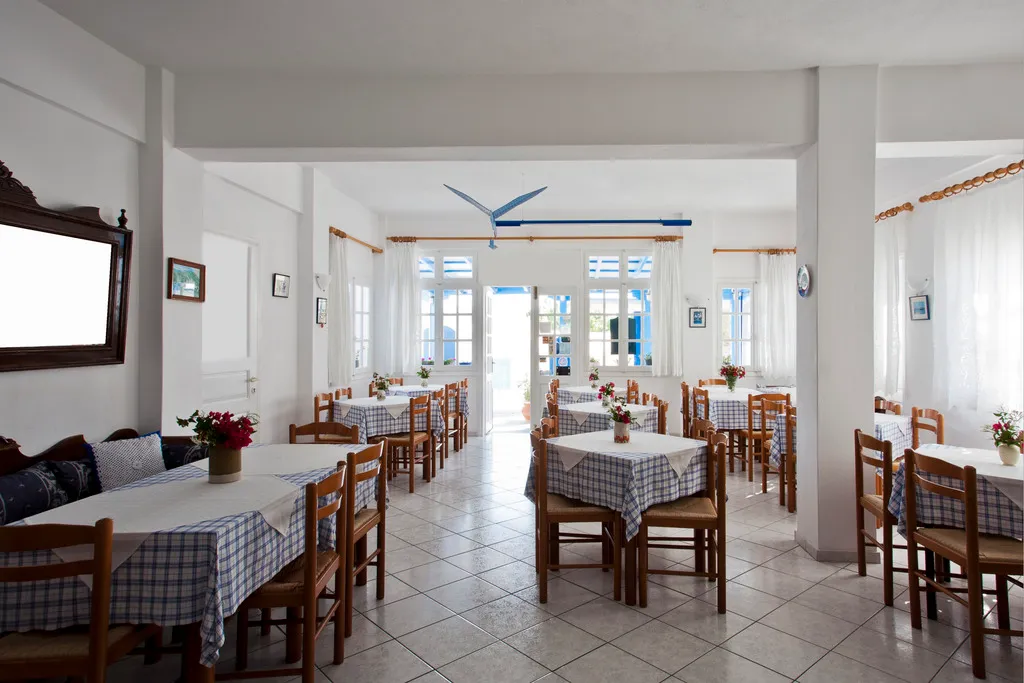 Restaurant, Ancient Thera Studios, Santorini