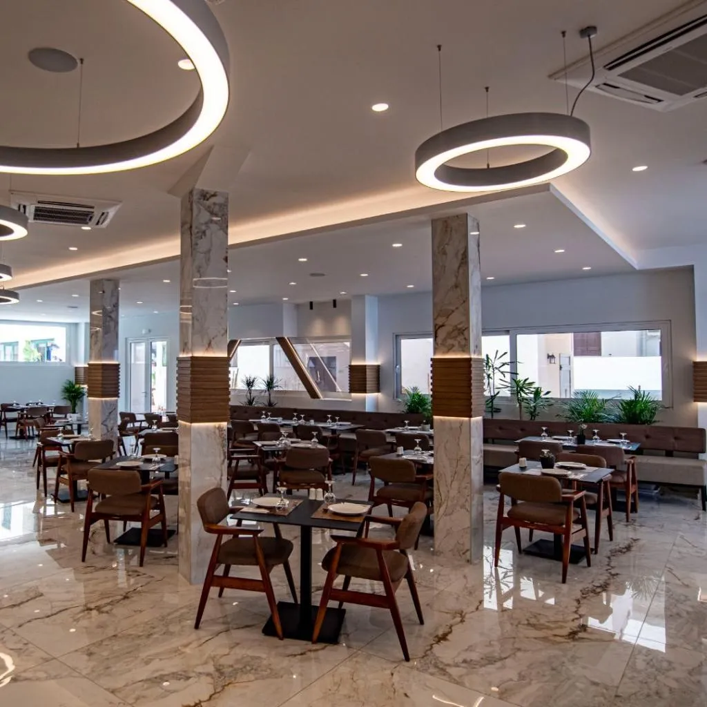 Restaurant, Porto Greco Village Beach hotel, Crete
