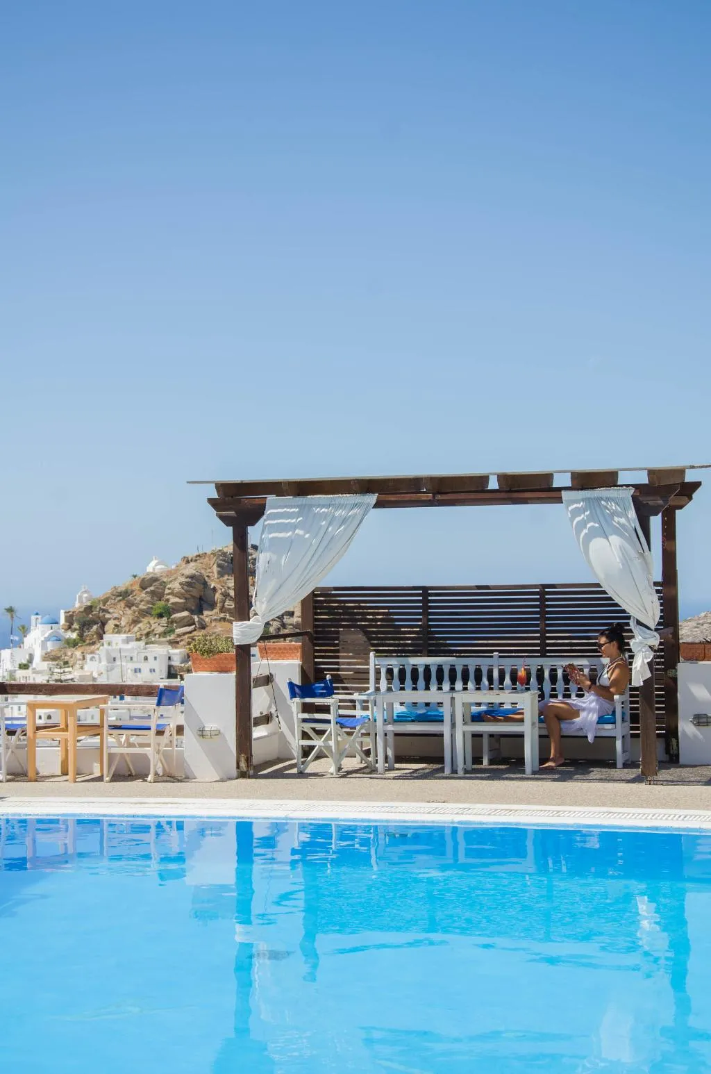 Pool, Skala, Santorini