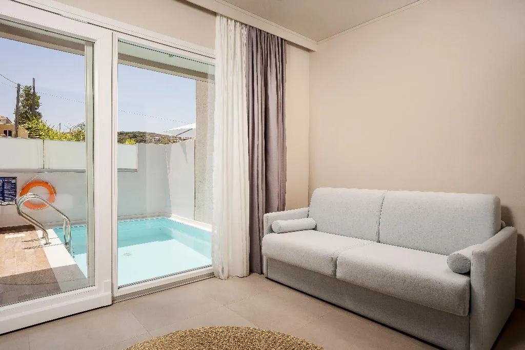 SUITE DELUXE POOL VIEW Room, Sarpidon Suites, Crete