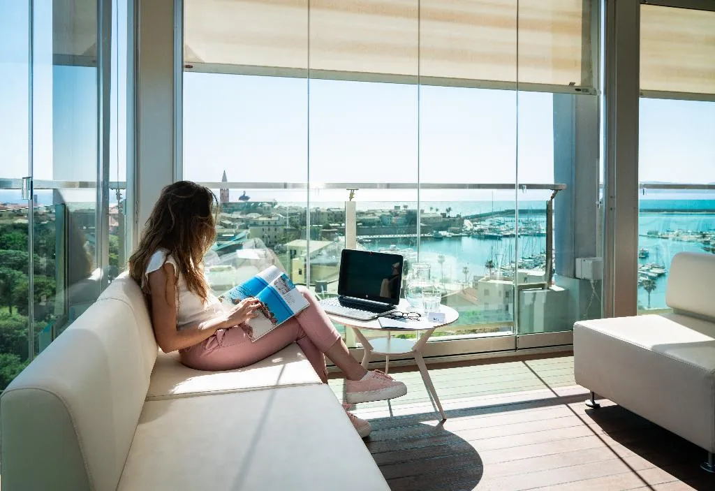 Terrace, Hotel Catalunya, Alghero