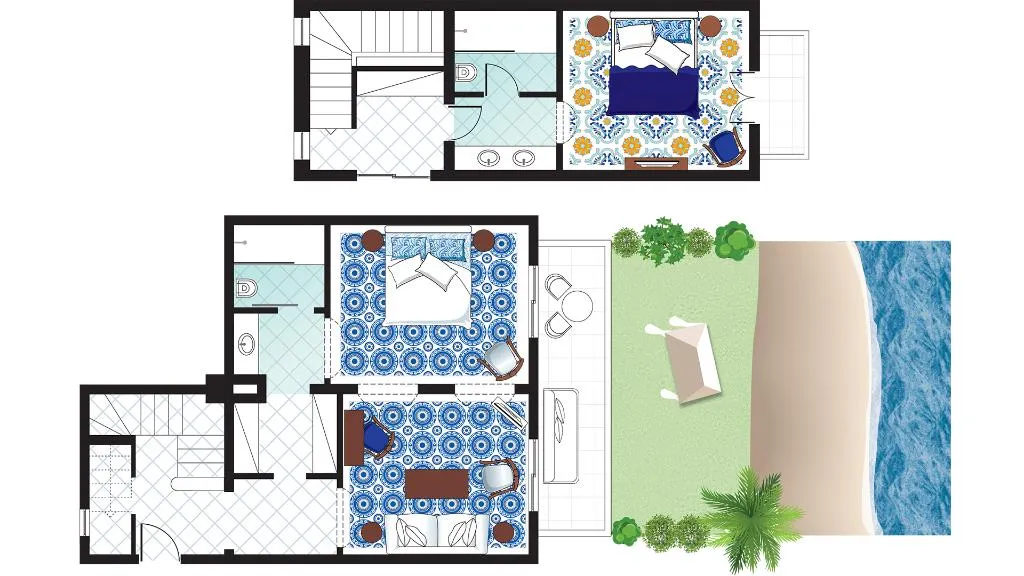 VILLA BEACH FRONT TWO BEDROOMS Room, Caramel, A Resort to Live, Crete