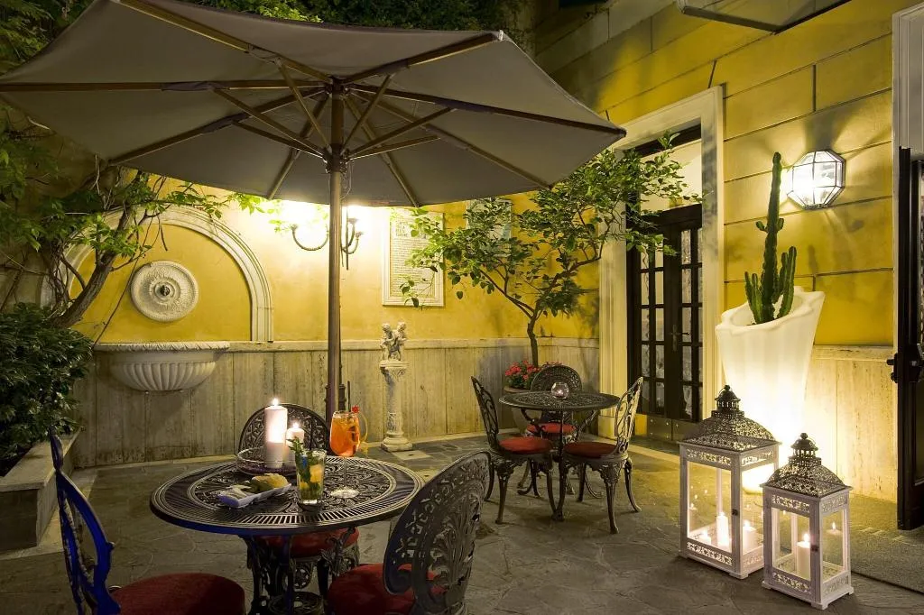 Terrace, Villa San Lorenzo, Rome