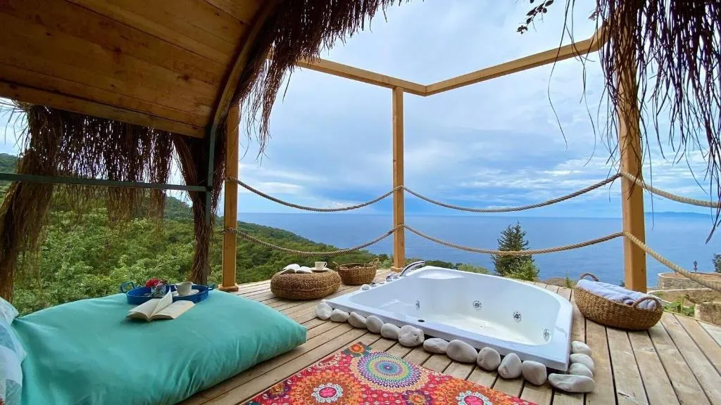 Terrace, Seaview Faralya Butik Hotel, Dalaman