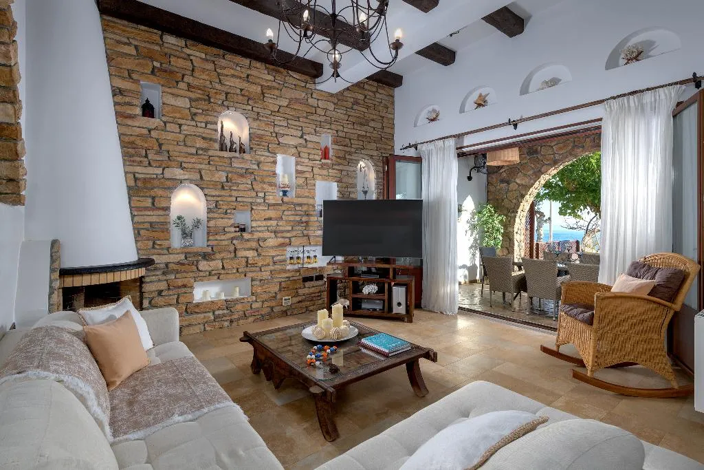 Lobby, Haraki Villa Paradise, Rhodes