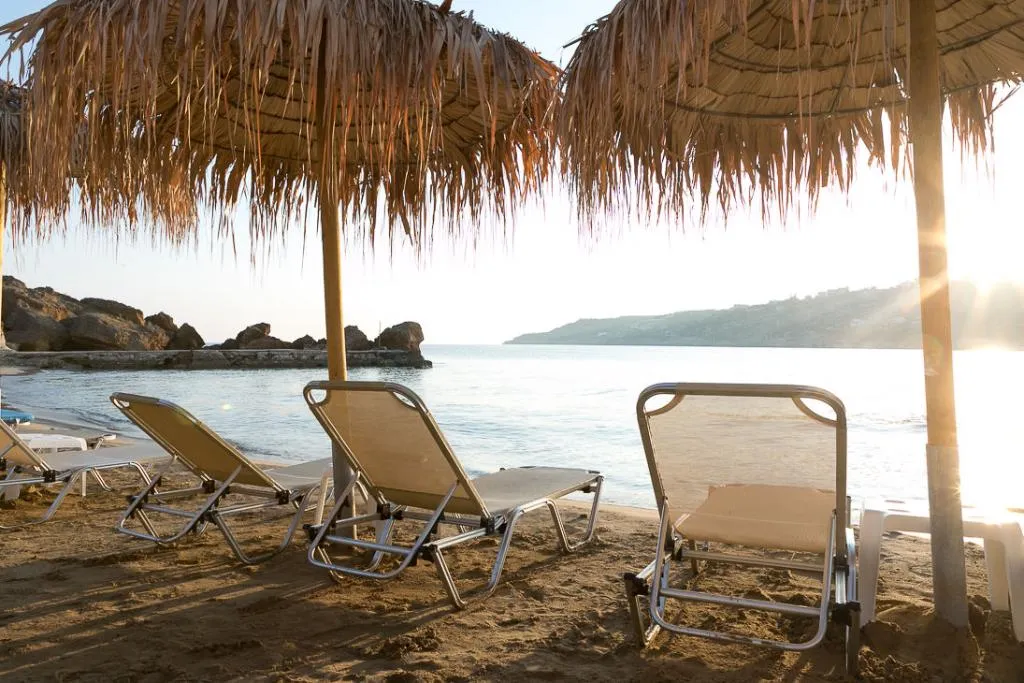 Beach, Almyrida Village & Water Park, Crete