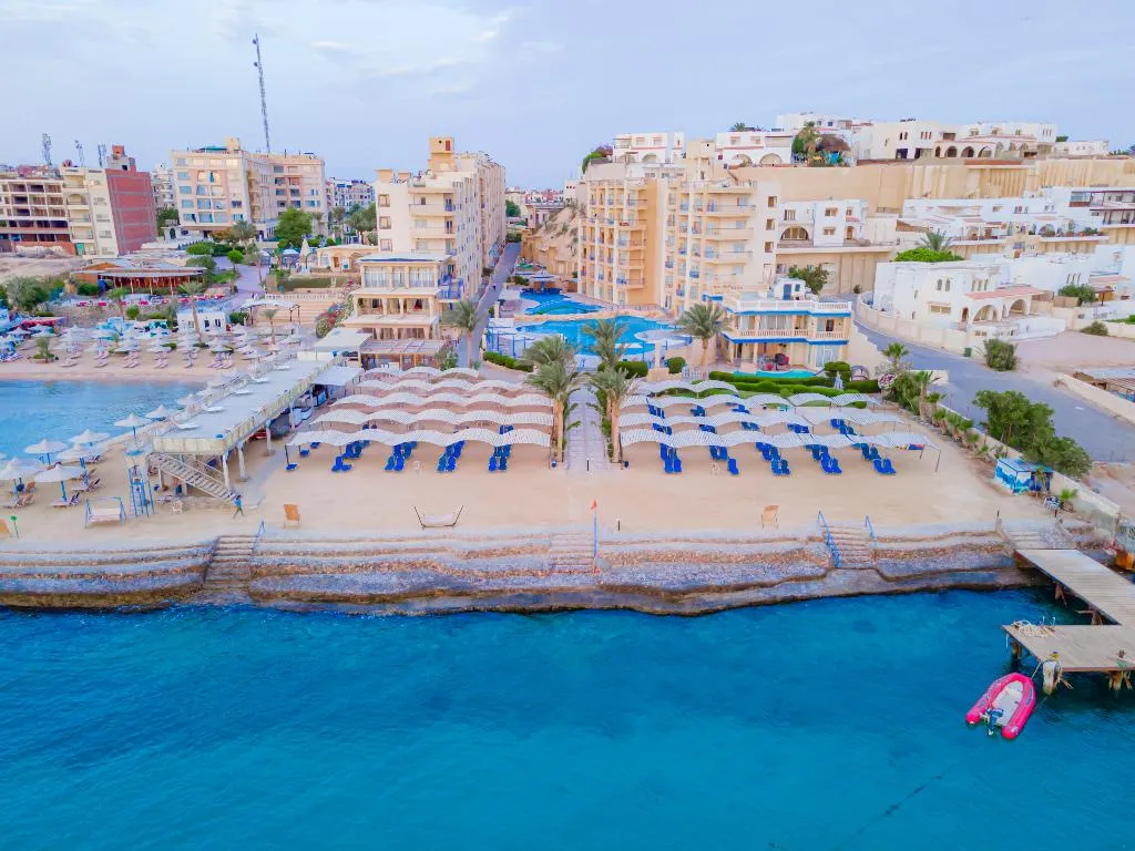 Beach, King Tut Aqua Beach Resort, Red Sea Riviera