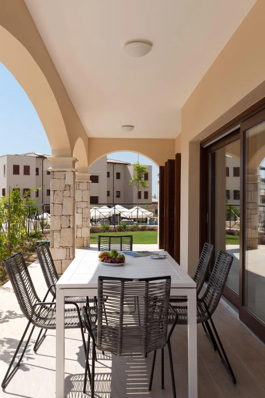 Terrace, Aphrodite Hills Rentals – Junior Villas, Cyprus