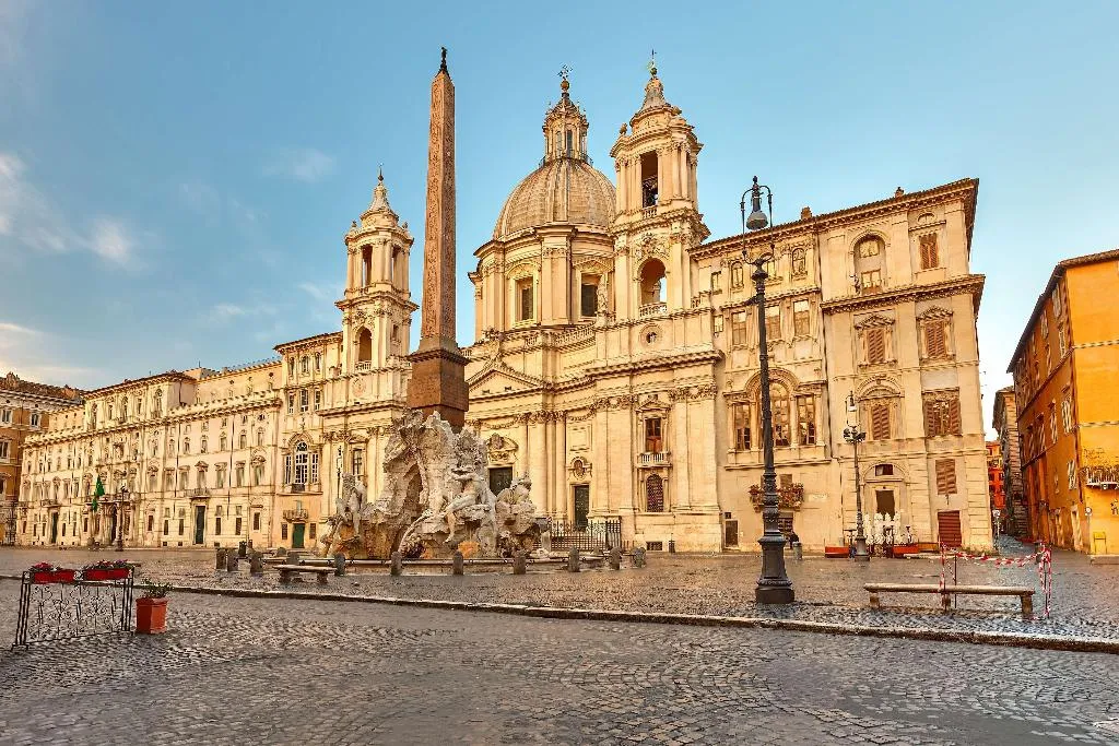 General view, Eitch Borromini Palazzo Pamphilj, Rome